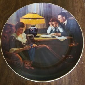 Norman Rockwell Light Campaign Knowles plate collection 5 count new open box